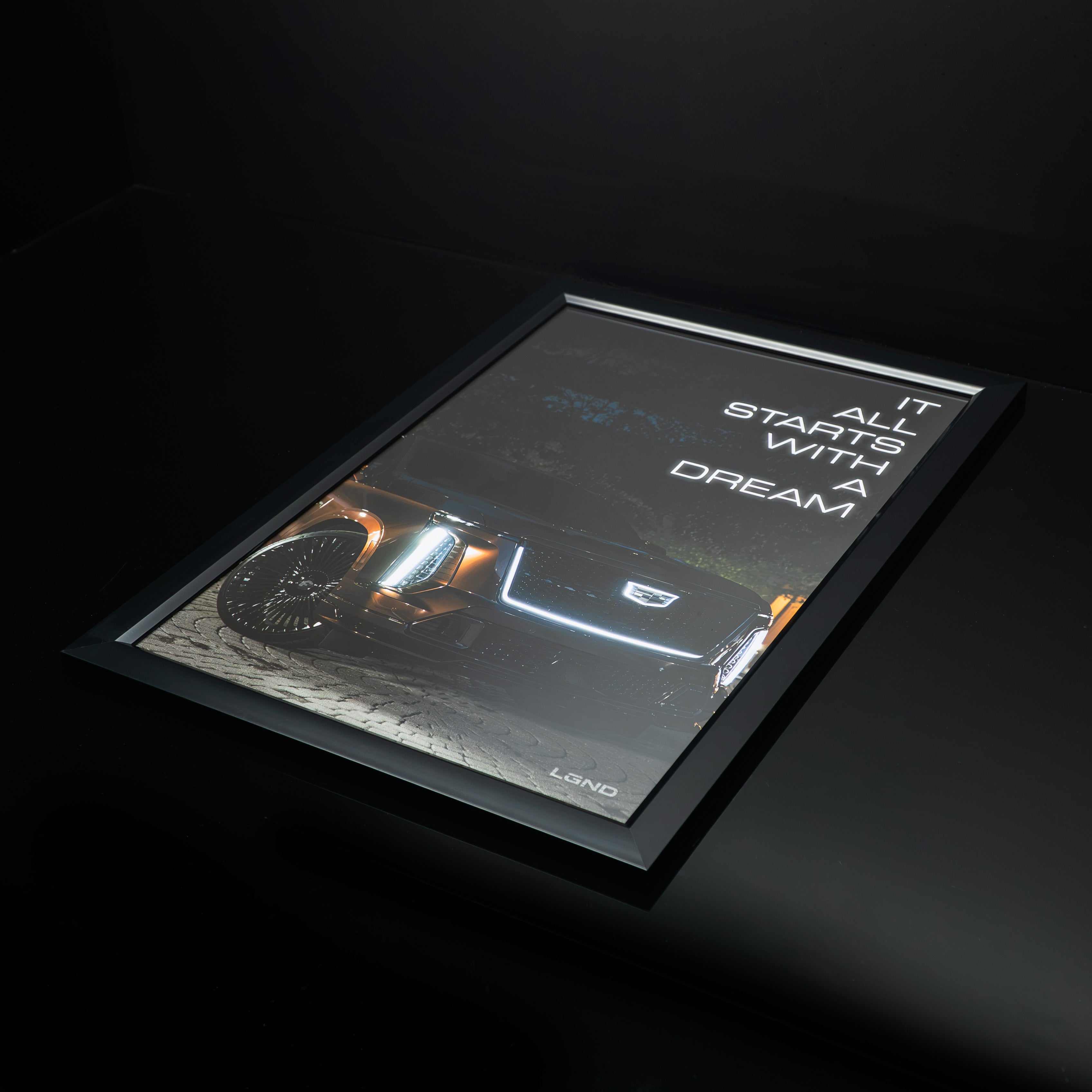 Escalade-V After Dark Collector's Print laid flat