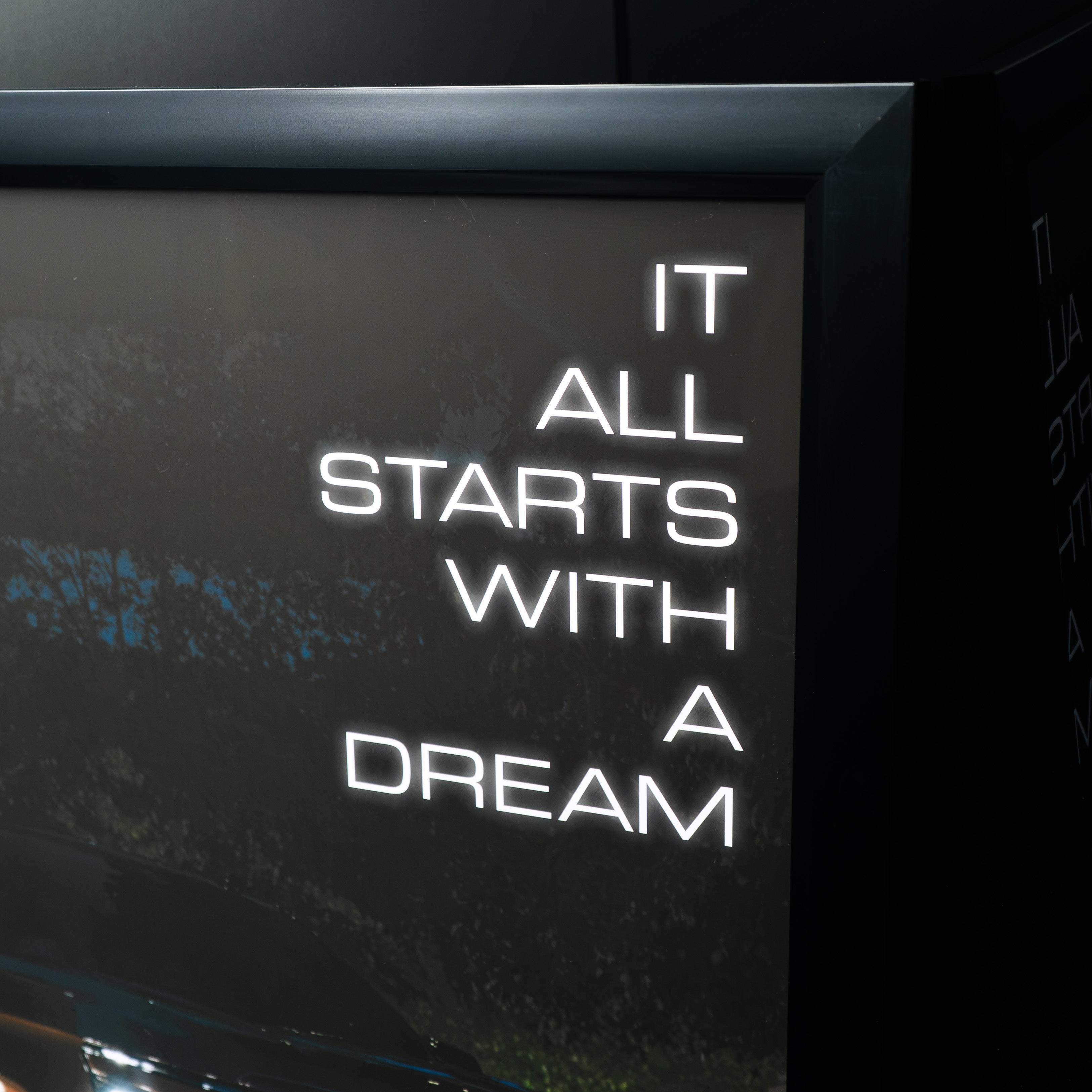Escalade-V After Dark Collector's Print It All Starts With A Dream type detail