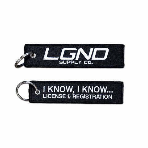 License & Registration Jet Tag
