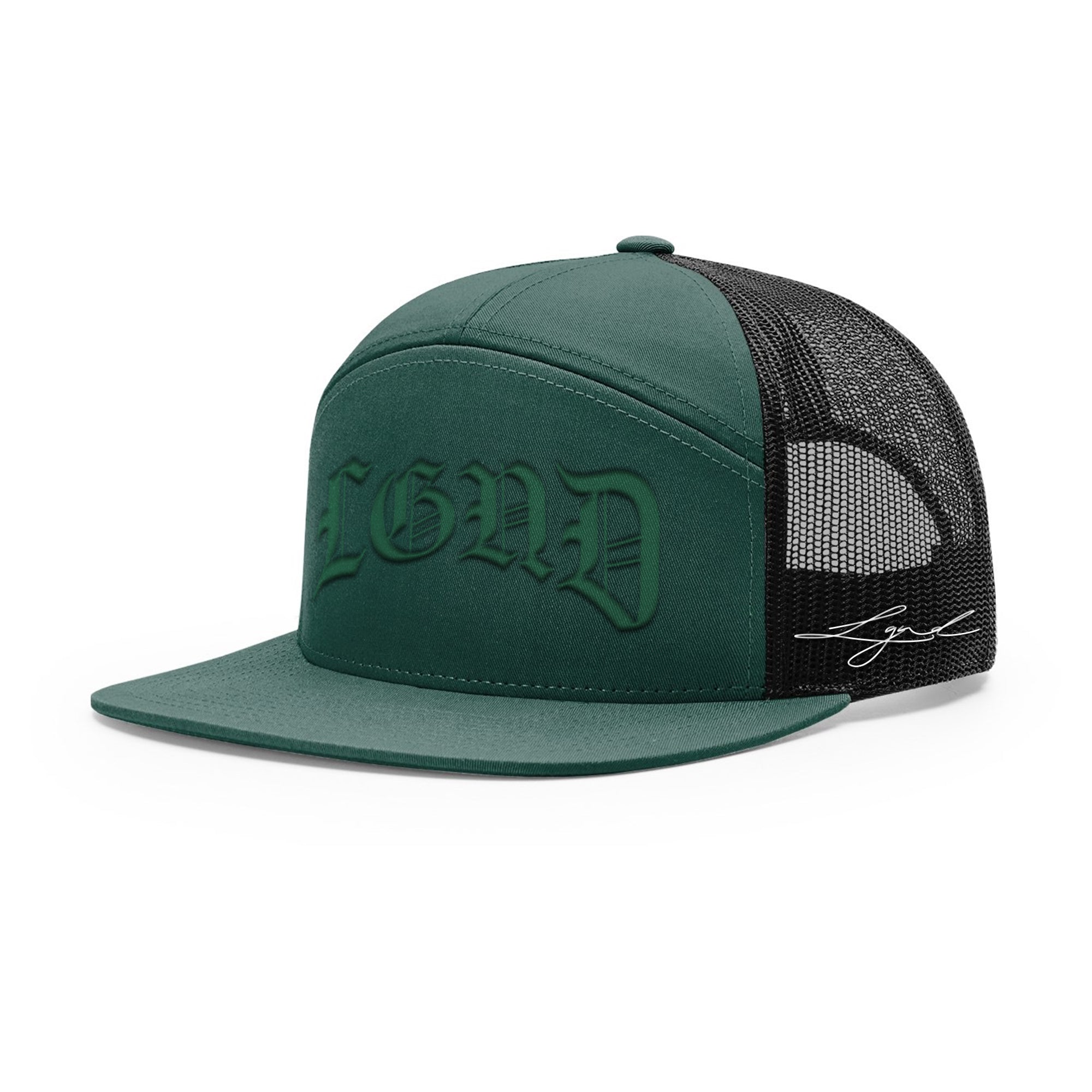 Forest Seven Panel Trucker Cap