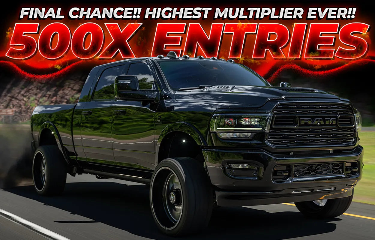 WIN THIS 1000HP 5TH GEN LIMITED MEGACAB CUMMINS + $40,000!!