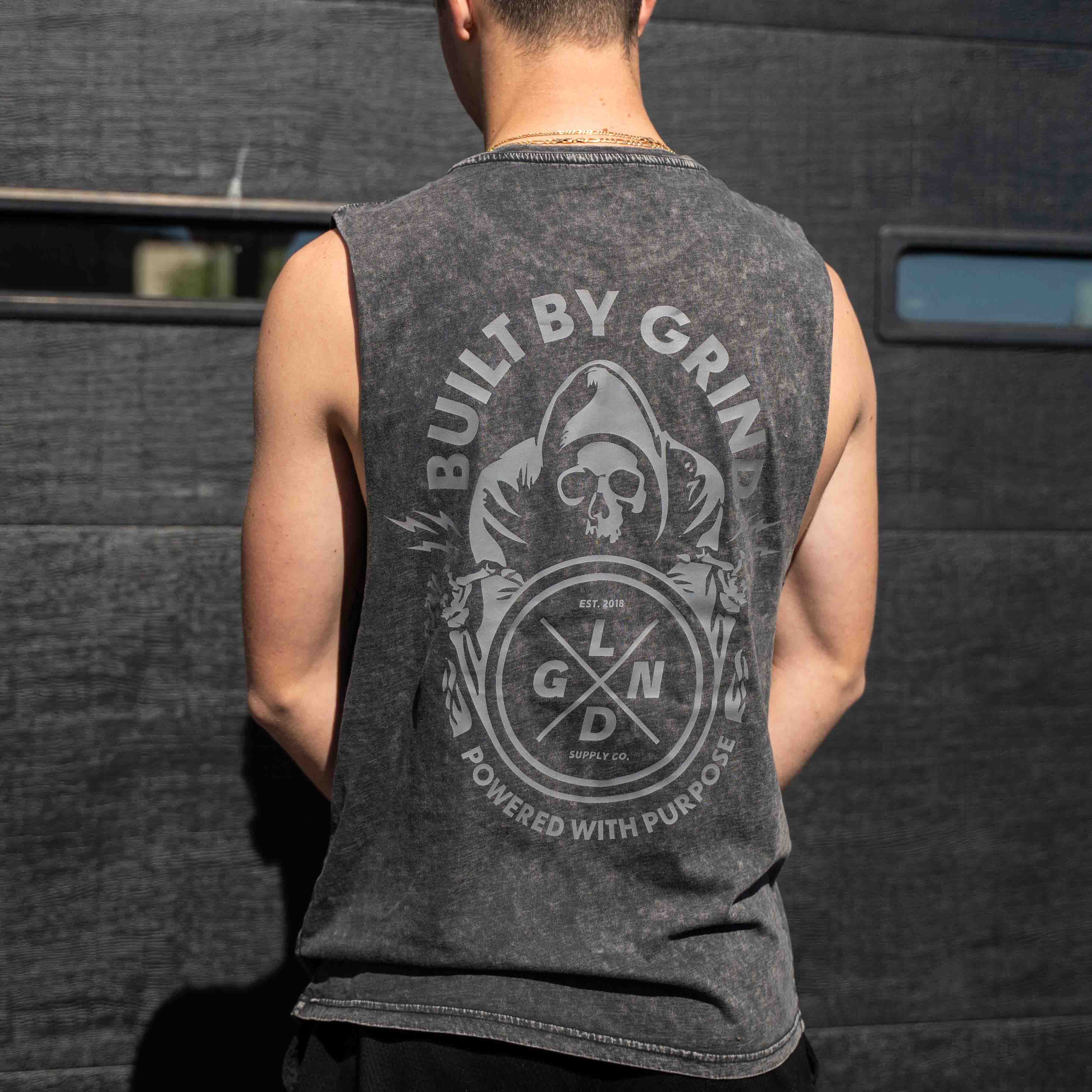 Built by Grind Muscle Tee