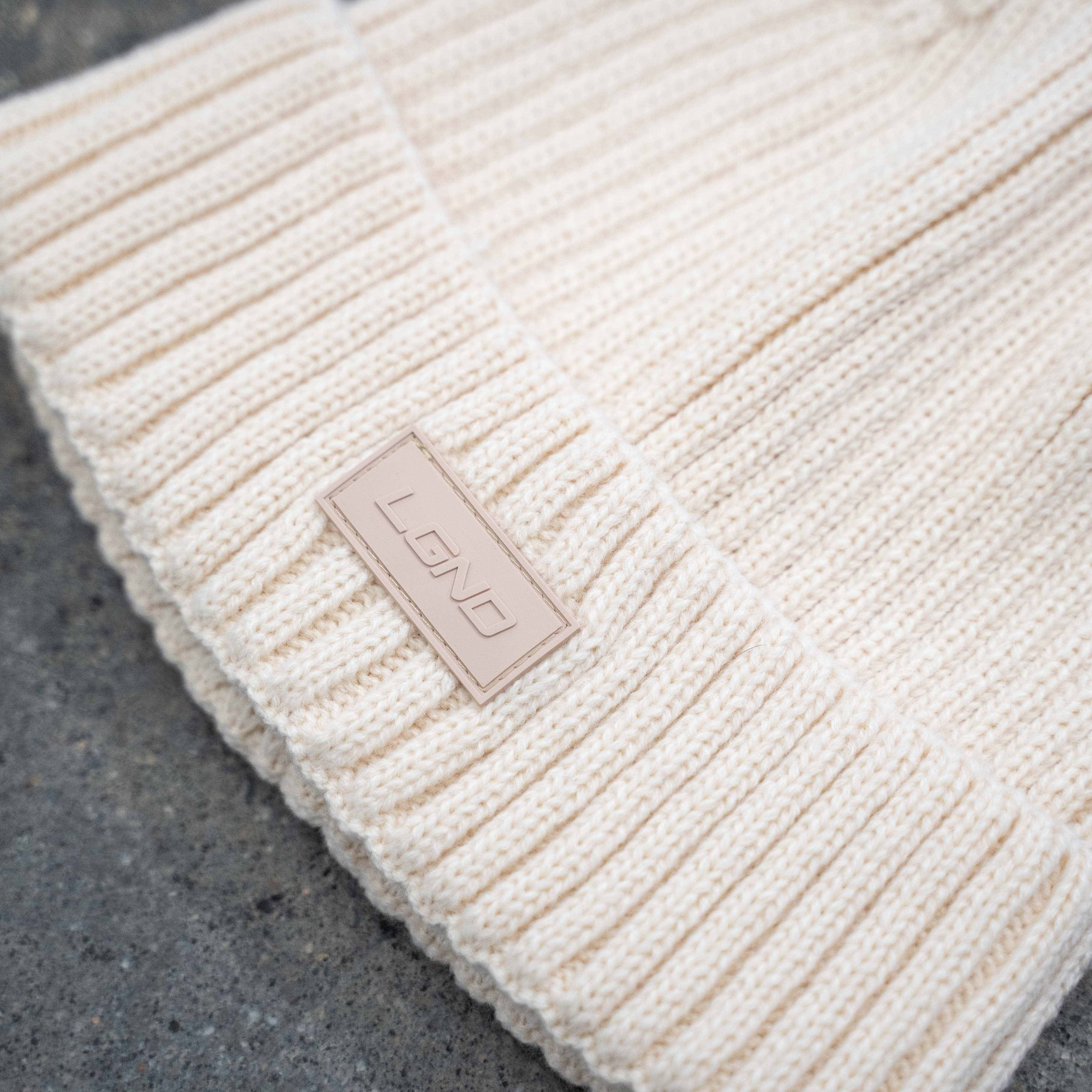 Tan Jacquard Beanie