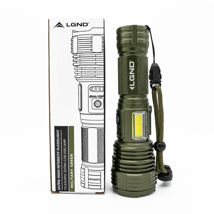 Ultra-High Intensity Flashlight - Military Green