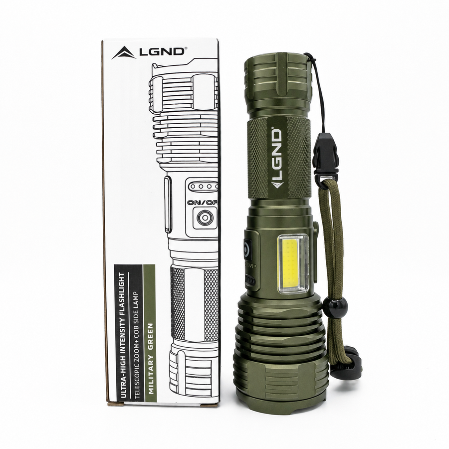 Ultra-High Intensity Flashlight - Military Green