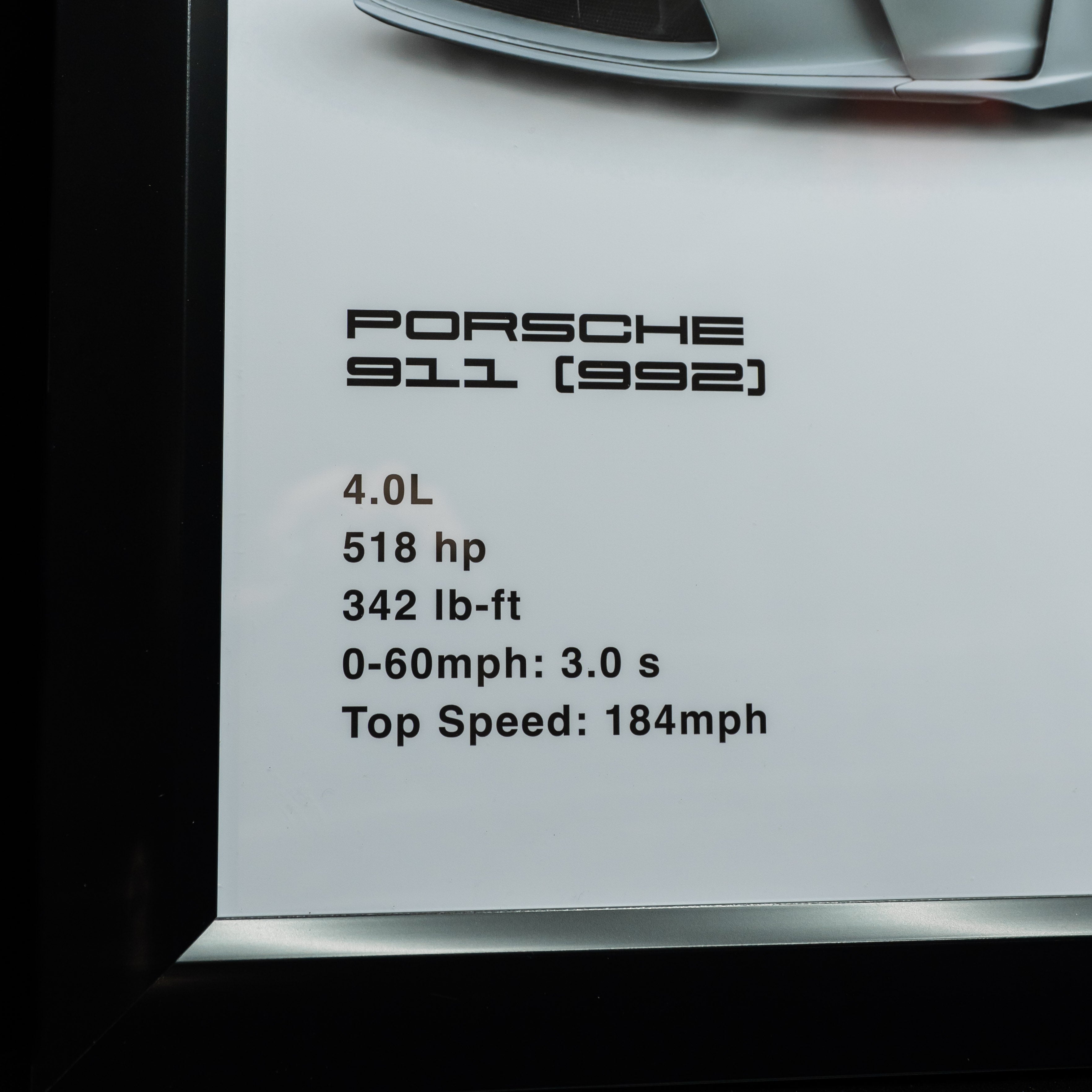 GT3RS 911 Spec Collector’s Print