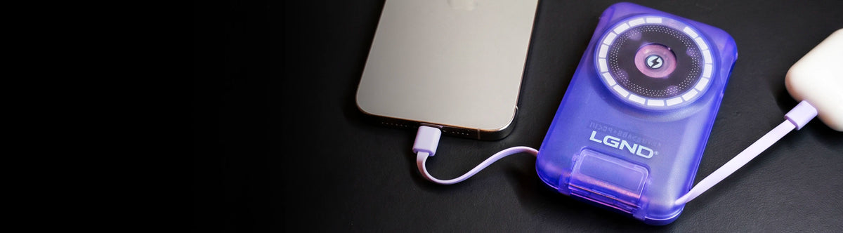 New Magnetic Power Bank in Translucent Fallout Purple
