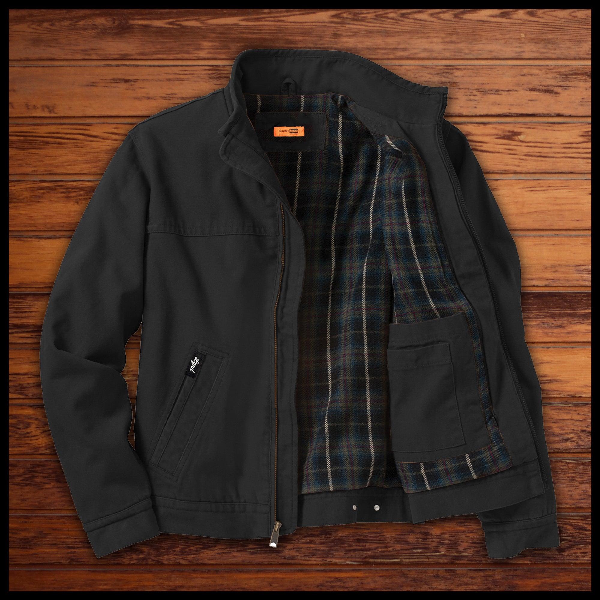 Blackout Duck Cloth Flannel-Lined Work Jacket