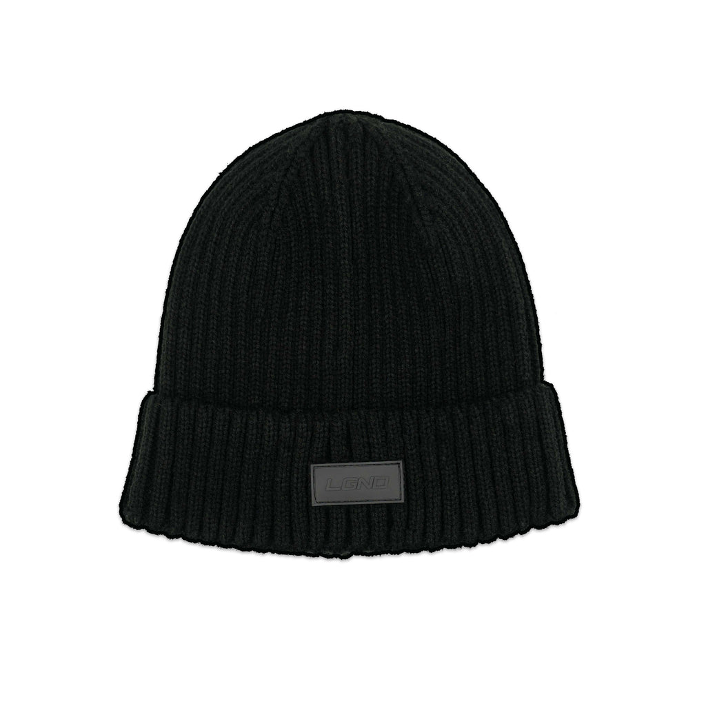 Black Jacquard Beanie