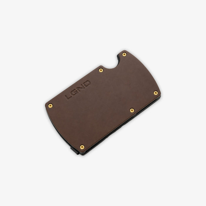 Tactical Wallet — Aircraft-Grade Aluminum - Bourbon