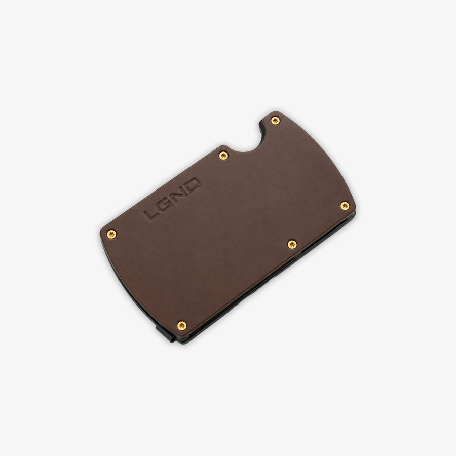 Tactical Wallet — Aircraft-Grade Aluminum - Bourbon