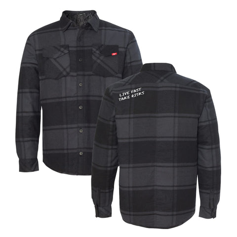 Midnight Quilted Flannel