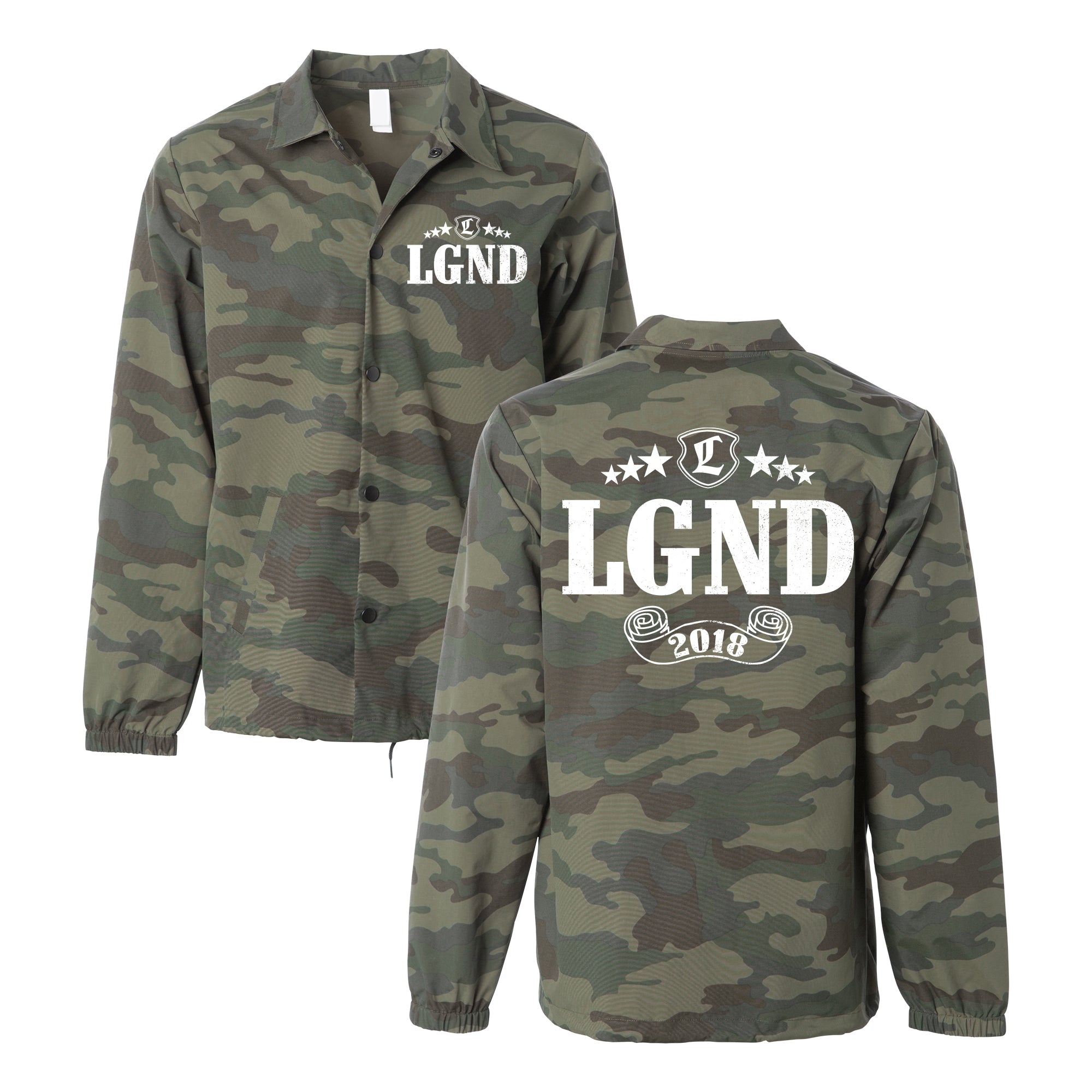 Camo Coach's Jacket - Water-Resistant