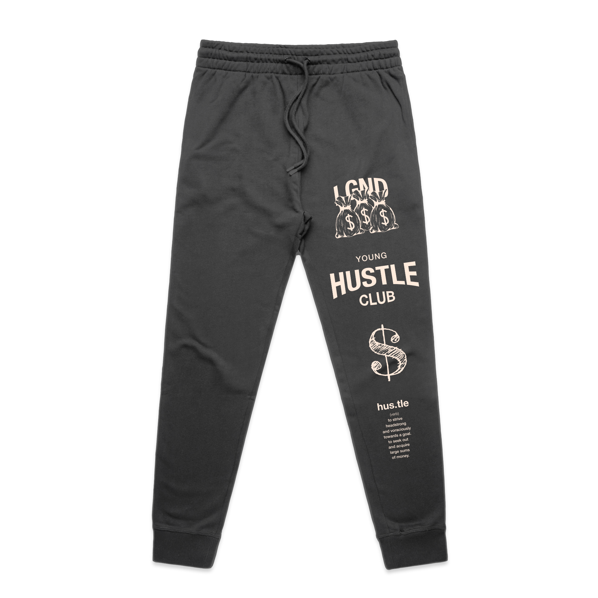 Hustle Club Joggers | Charcoal