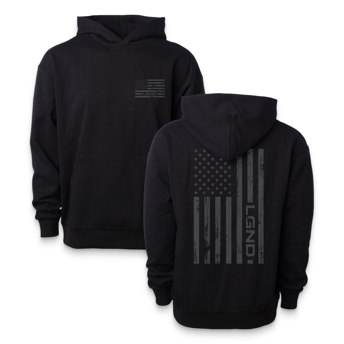 Blackout Flag Oversized Hoodie
