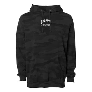 Black Camo Embroidered Heavyweight Hoodie