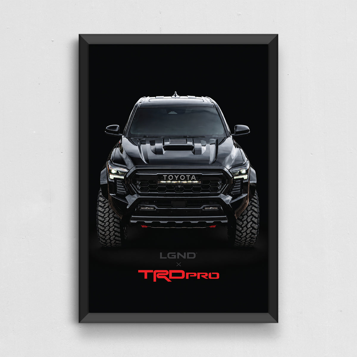 Tacoma x LGND Collector's Print in matte black frame