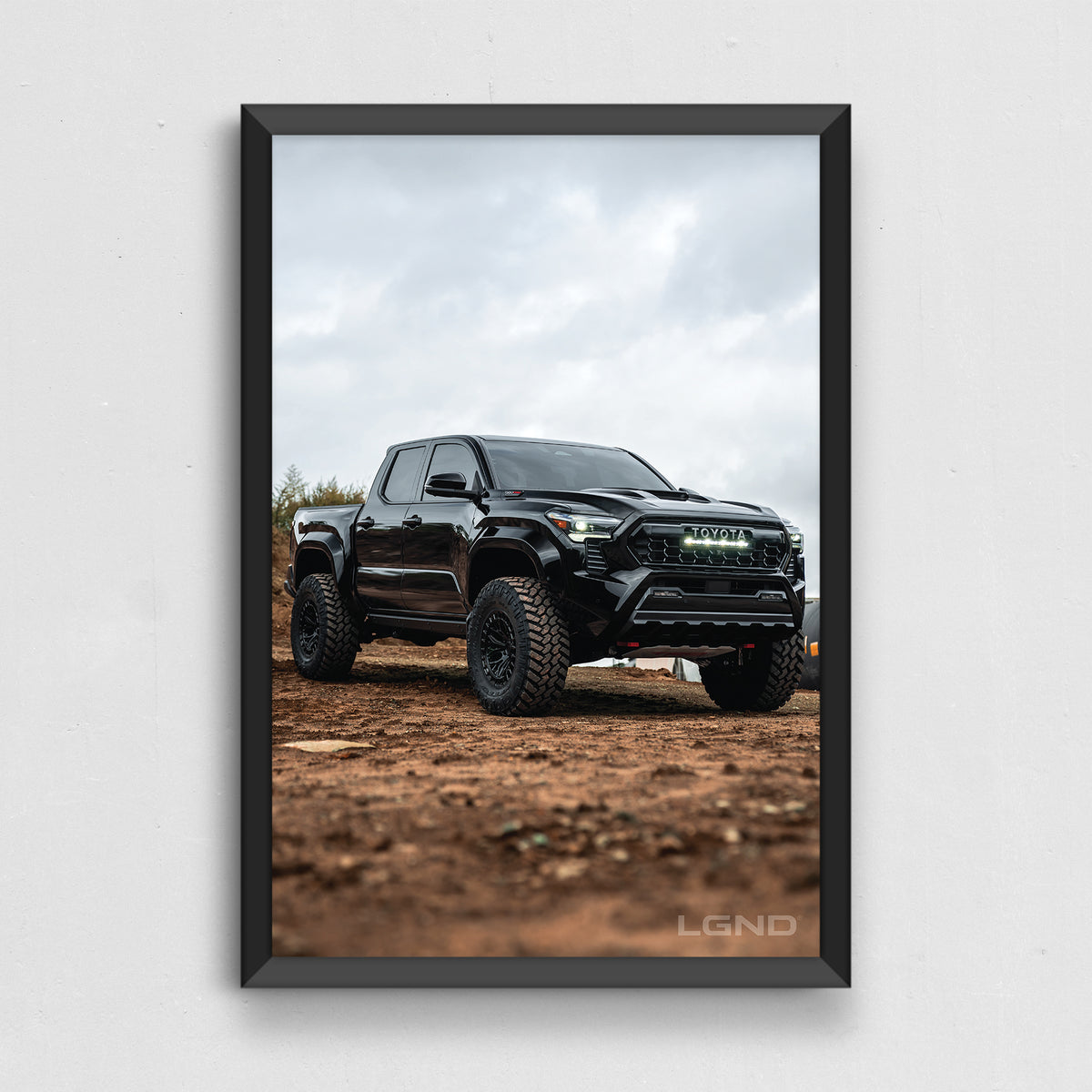 Tacoma Red Dirt Collector's Print in matte black frame