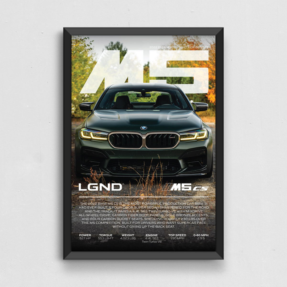 M5 CS Full Spec Collector's Print
