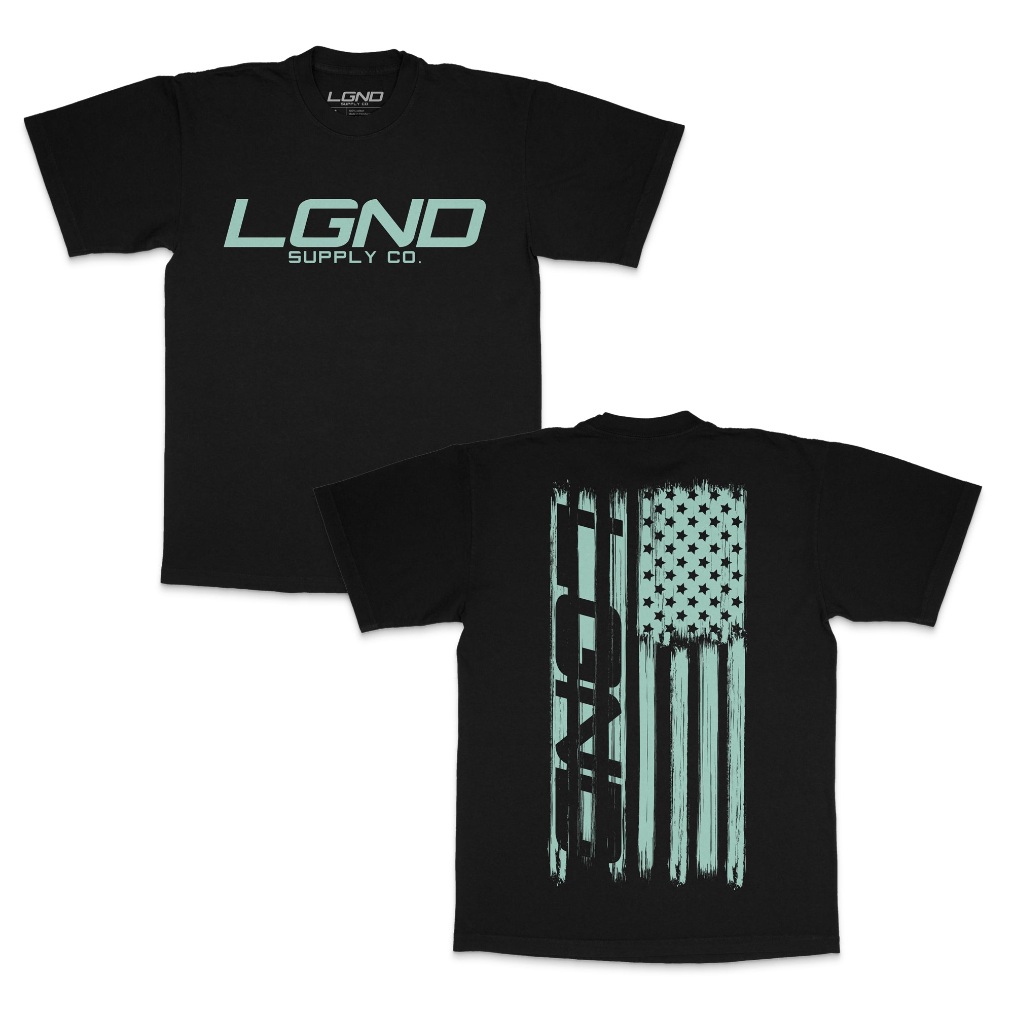 Aqua Distressed Tee