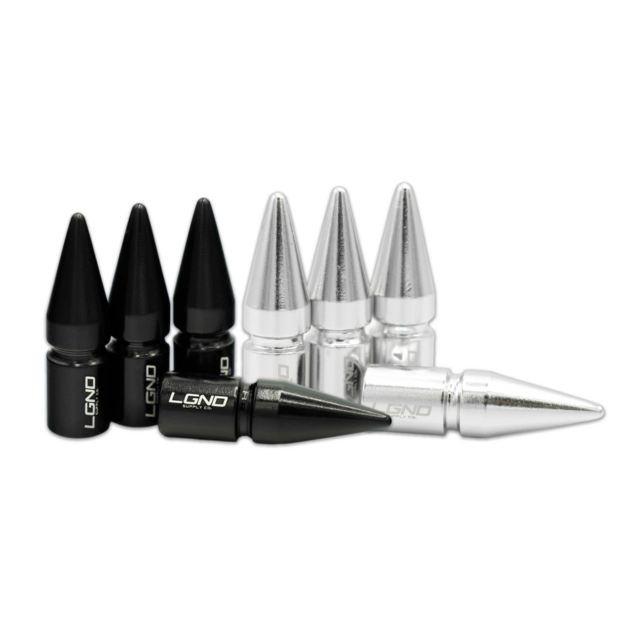 Spiked Valve Stem Caps - Black