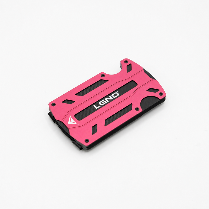 Tactical Wallet — Aircraft-Grade Aluminum - Miami Pink