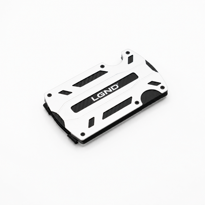 Tactical Wallet — Aircraft-Grade Aluminum - Arctic White