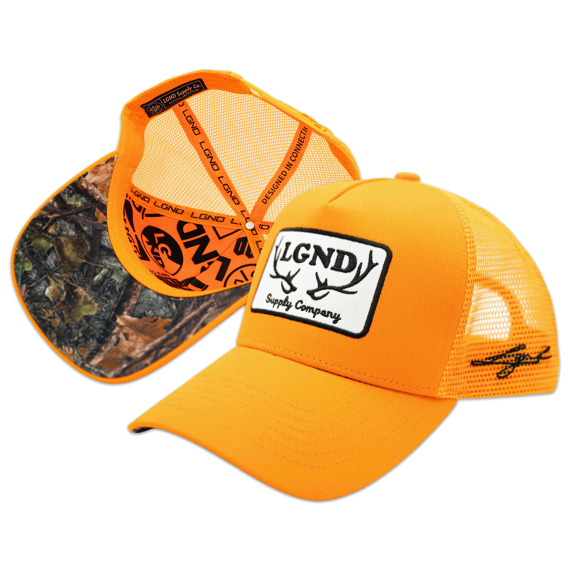 Hunter Orange Trucker Cap