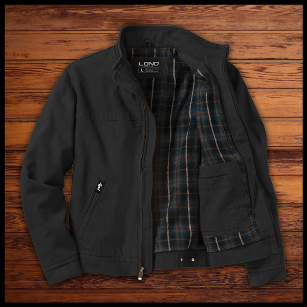Blackout Duck Cloth Flannel-Lined Work Jacket