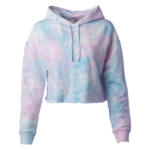 Cotton Candy Embroidered Crop Hoodie - LGND SUPPLY CO.